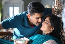 Vijay Antony and Ramya Nambessan stills from Tamilarasan