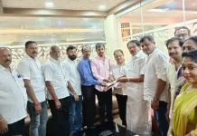 அமைச்சர் சாத்தூர் ராமச்சந்திரன் அவர்களை தென்னிந்திய நடிகர் சங்கத்தினர் சந்தித்தனர்