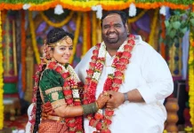 தயாரிப்பாளர் ரவீந்தர் சந்திரசேகரன், நடிகை மகாலட்சுமி சங்கர் திருமணம் இன்று இனிதே நடைபெற்றது