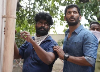 டூப் போடாமல் ஸ்டண்ட் காட்சியில் நடித்த நடிகர் சோமுவுக்கு நடிகர் விஷால் பாராட்டு!