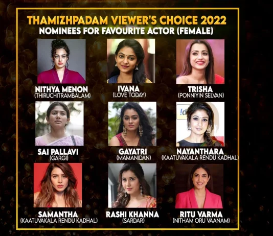 Favourite Actor (Female) 2022