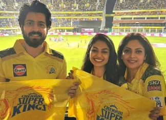 தோனி தலைமையிலான சிஎஸ்கே அணியின் வெற்றியை கொண்டாடிய ‘எல். ஜி. எம்’ படக் குழு