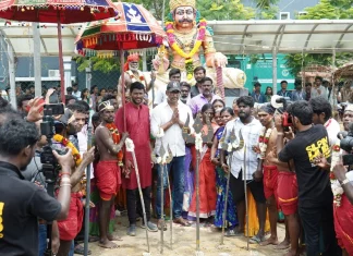 ‘சென்னையில் ஒரு கிராம விழா’ நிகழ்ச்சியைத் தொடங்கி வைத்தார் நடிகர் விஷால்