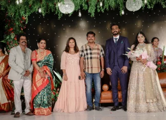 தயாரிப்பாளர் ஐபி கார்த்திகேயனின் மூத்த மகள் டாக்டர் கருணா கார்த்திகேயனின் திருமண வரவேற்பு நிகழ்ச்சியில் பிரபலங்கள் குவிந்தனர்