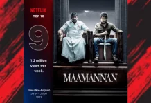 நெட்ஃபிலிக்ஸில் டாப் 10 இடத்தை பிடித்த மாமன்னன்