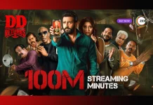 ZEE5 தளத்தில் அதிவேக 100 மில்லியன் பார்வை நிமிடங்களைக் கடந்த “டிடி ரிட்டர்ன்ஸ்” !