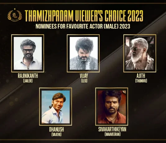 Nominees For Favourite Actor (Male) 2023