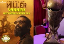 “கேப்டன் மில்லர்” திரைப்படம் சிறந்த வெளிநாட்டுத் திரைப்பட விருதை வென்றுள்ளது!