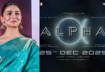 ஆலியா பட் நடித்துள்ள ‘ஆல்பா’ திரைப்படம் டிசம்பர் 25,2025- கிறிஸ்துமஸ் தினத்தன்று வெளியாக உள்ளது!