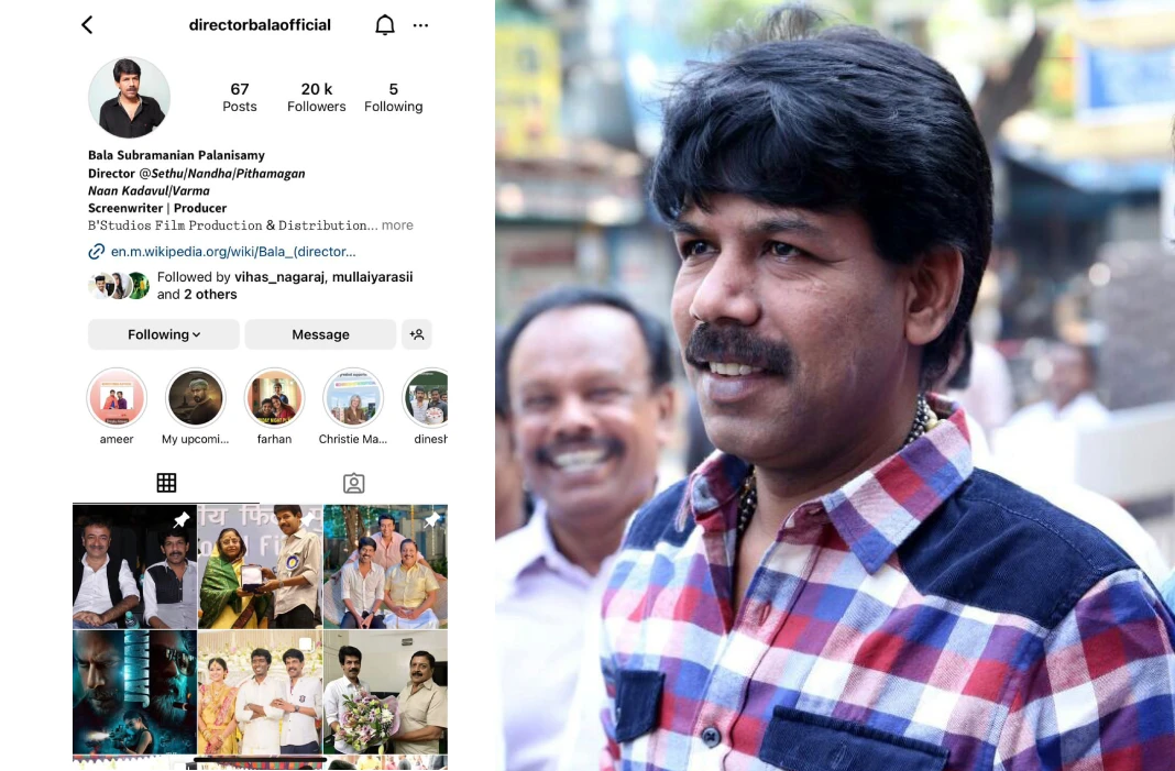 இயக்குநர் பாலாவின் பெயரில் போலி இன்ஸ்டாகிராம் கணக்கு | A fake Instagram account in the name of director Bala | Thamizh Padam